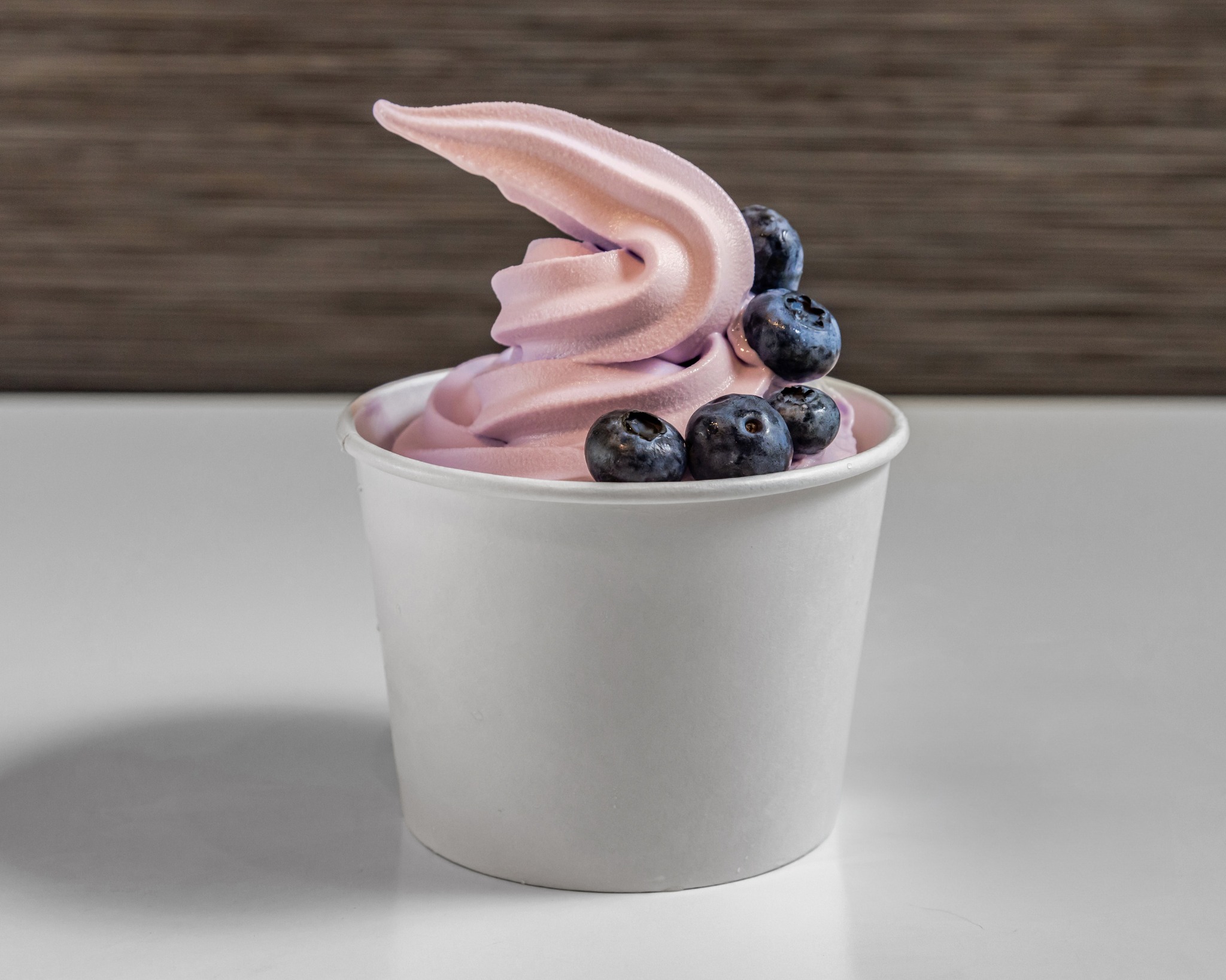 Actual build-your-own taro frozen yogurt at YOGART
